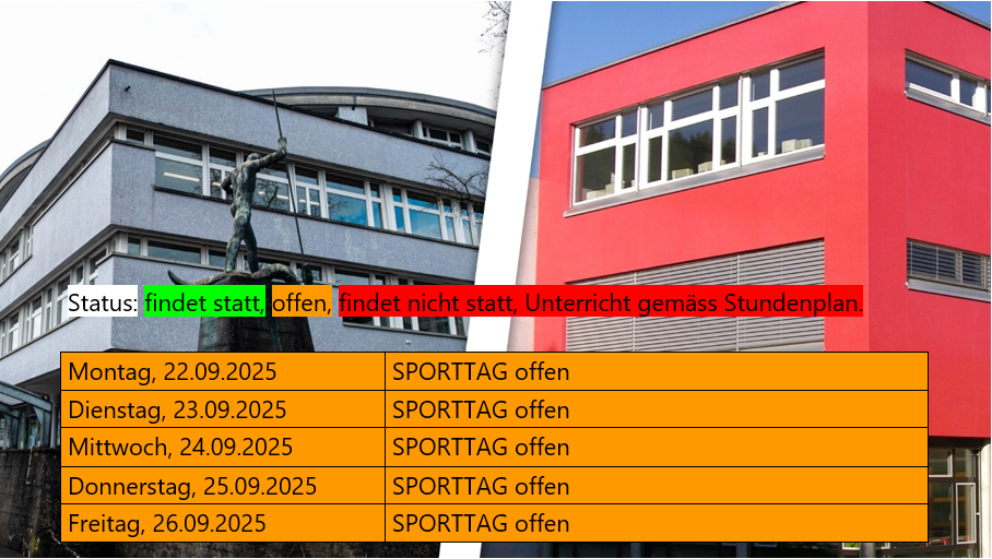 An- Absage Sporttag Heimbach und Dagmersellen