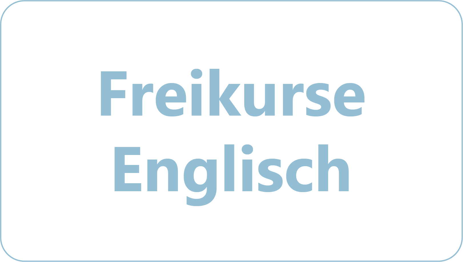 Freikurse Englisch